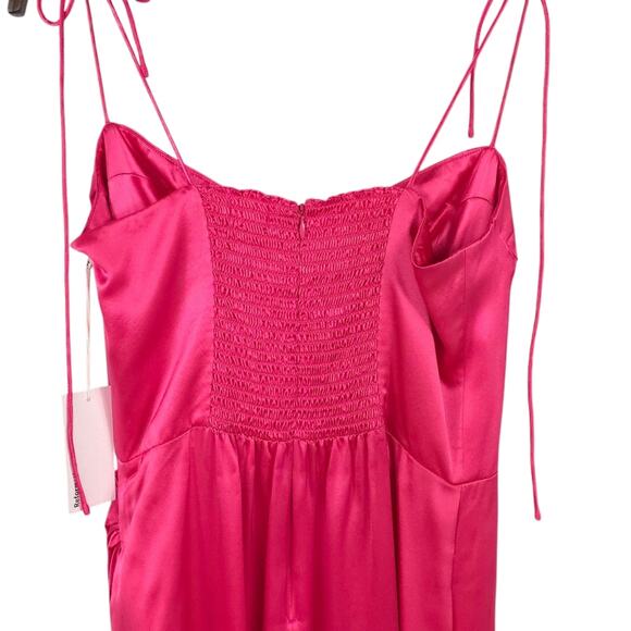 Reformation Marguerite Silk Midi Dress in Flambe Holiday Party - Picture 8 of 15